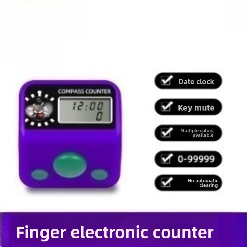 1 шт. Портативное электронное кольцо-счетчик на палец с ЖК-экраном высокой четкости, ручная кнопочная нумерация 0-99999 с отображением времени фиолетовый
1 шт. Портативное электронное кольцо-счетчик на палец с ЖК-экраном высокой четкости, ручная кнопочная нумерация 0-99999 с отображением времени фиолетовый