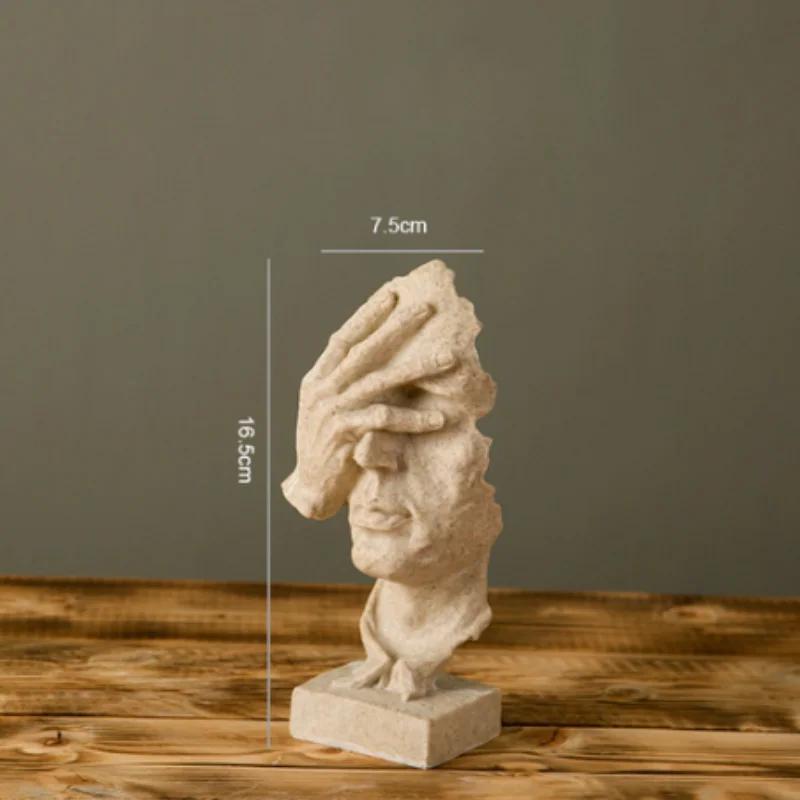Silence Is Gold Resin Figurine 17cm, Abstract Hand Face Statue Sculpture for Home Office Living Room Decor, Gift
Silence Is Gold Resin Figurine 17cm, Abstract Hand Face Statue Sculpture for Home Office Living Room Decor, Gift
