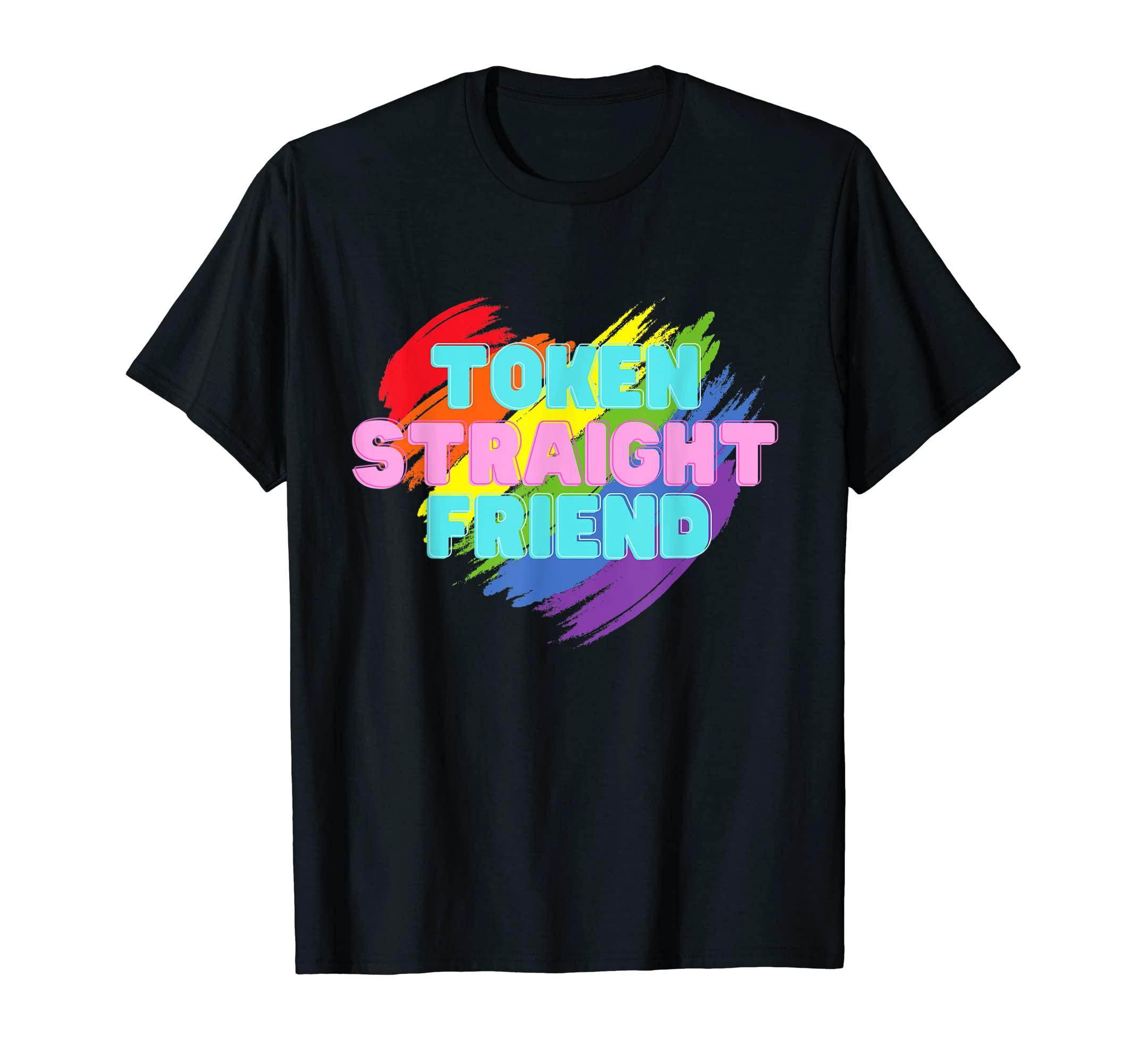 Token Straight Friend LGBTQ Gay Rights Proud Pride Rainbow T-Shirt чорний
Token Straight Friend LGBTQ Gay Rights Proud Pride Rainbow T-Shirt чорний