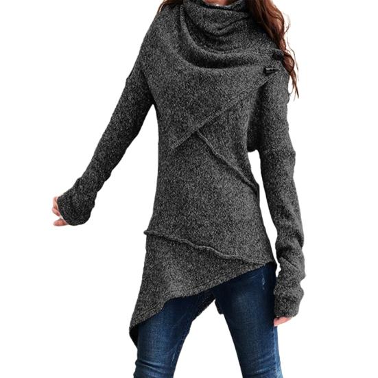 Винтажный женский свитер с высоким воротом осень-зима с неровным подолом, тонкий джемпер L чёрный
Винтажный женский свитер с высоким воротом осень-зима с неровным подолом, тонкий джемпер L чёрный