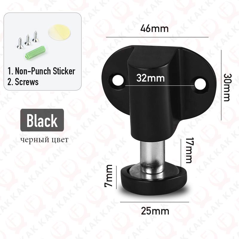 KAK Adjustable Magnetic Door Stopper Nail-free Zinc Alloy Hidden Door Holder Floor Mounted Door Stop Wind-proof Door Hardware чорний
KAK Adjustable Magnetic Door Stopper Nail-free Zinc Alloy Hidden Door Holder Floor Mounted Door Stop Wind-proof Door Hardware чорний