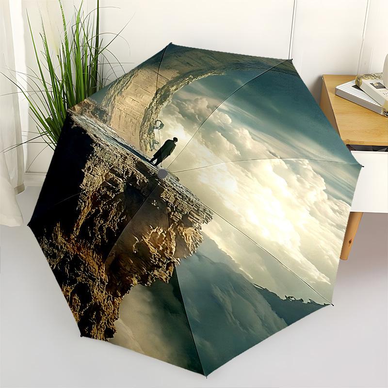 Cliff Edge Sky Themed Automatic Opening and Closing Umbrella, Brightly Colored 8-rib Portable Umbrella, Suitable for Men and Women, A Perfec
Cliff Edge Sky Themed Automatic Opening and Closing Umbrella, Brightly Colored 8-rib Portable Umbrella, Suitable for Men and Women, A Perfec