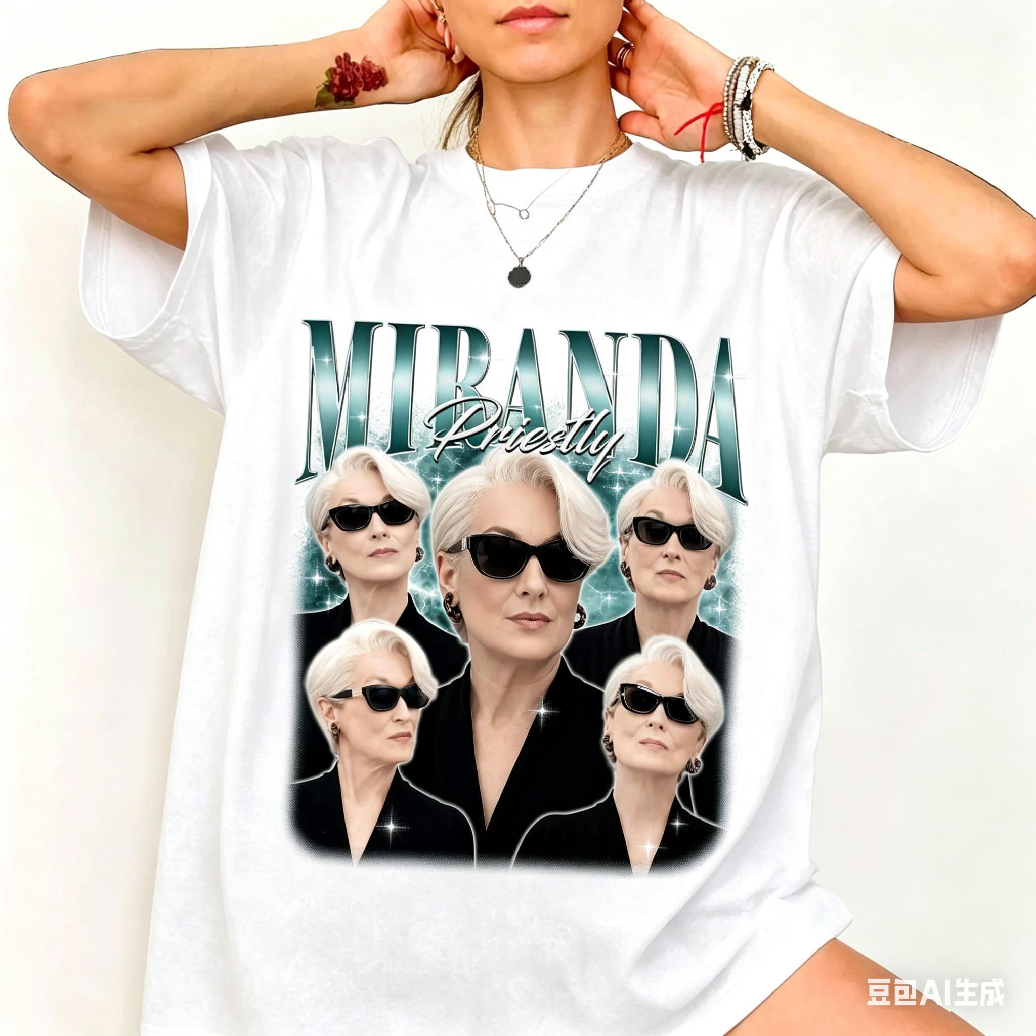Movie The Devil Wears Prada Miranda Priestly Tshirt Unisex and Women Summer Cotton Y2K Clothing Fashion Casual Short Sleeve Tops 4XL
Movie The Devil Wears Prada Miranda Priestly Tshirt Unisex and Women Summer Cotton Y2K Clothing Fashion Casual Short Sleeve Tops 4XL