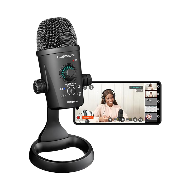 Roland roland GO:PODCAST Compatible with iPhone15 and Android smartphones and PC/Mac Directionality switchable For content
Roland roland GO:PODCAST Compatible with iPhone15 and Android smartphones and PC/Mac Directionality switchable For content