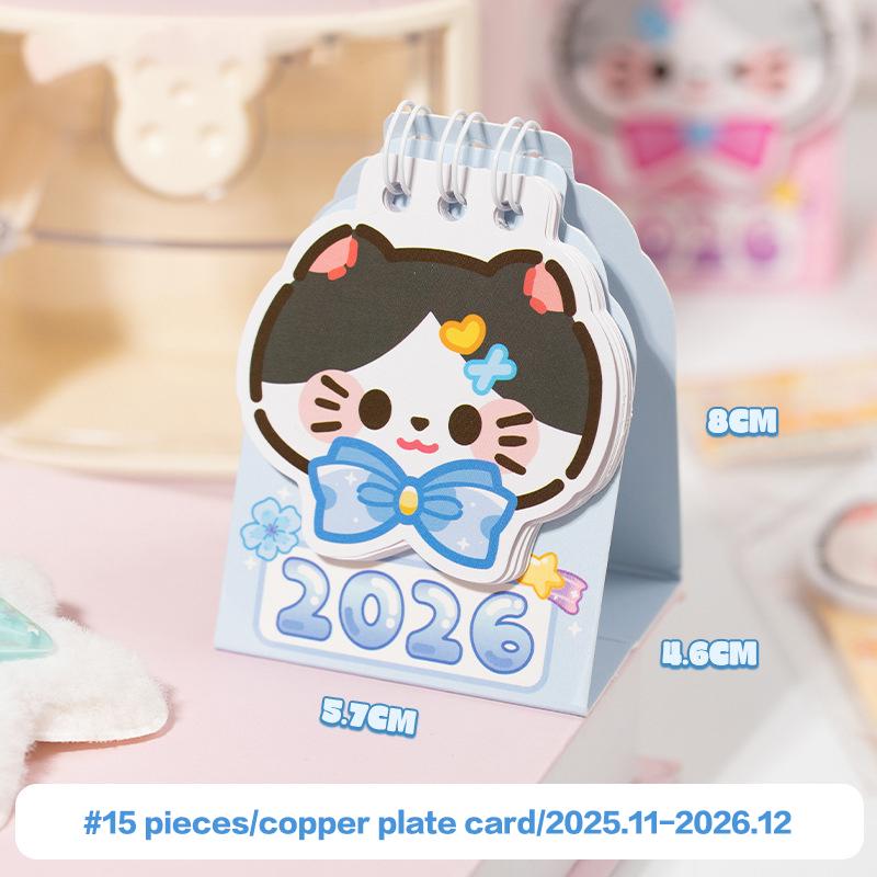 Kawaii Cat Shape Coil Calendar Book Mini Portable 2026 Desk Calendar Cute Daily Planner Organizer Time Management Back To School
Kawaii Cat Shape Coil Calendar Book Mini Portable 2026 Desk Calendar Cute Daily Planner Organizer Time Management Back To School