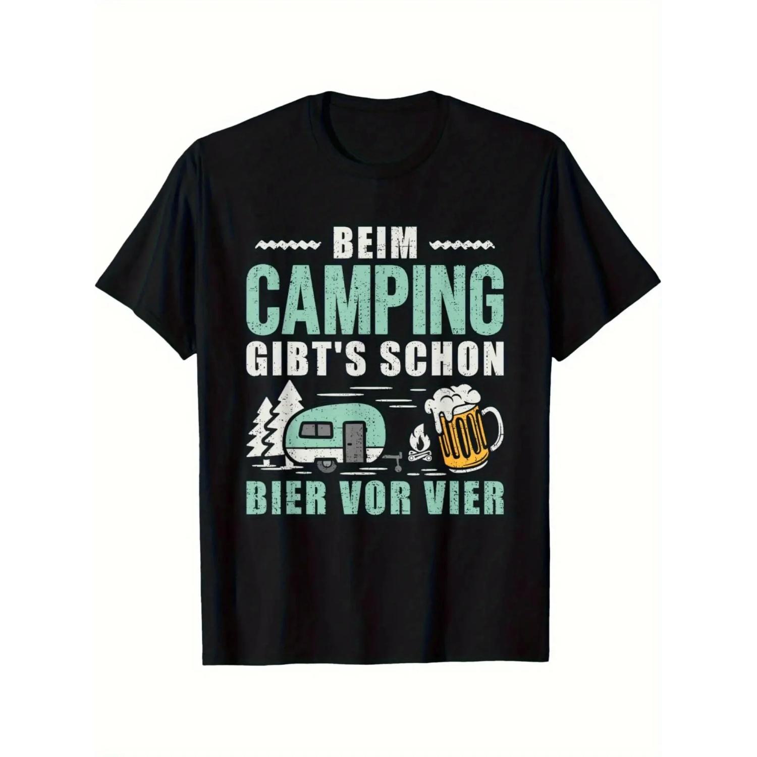 Men s Retro Camping and Beer Pattern T-shirt Printed _Camping Is Better Than Drinking Beer_ - Ideal Gift for Camping Enthusiasts XXXXXL чорний
Men s Retro Camping and Beer Pattern T-shirt Printed _Camping Is Better Than Drinking Beer_ - Ideal Gift for Camping Enthusiasts XXXXXL чорний