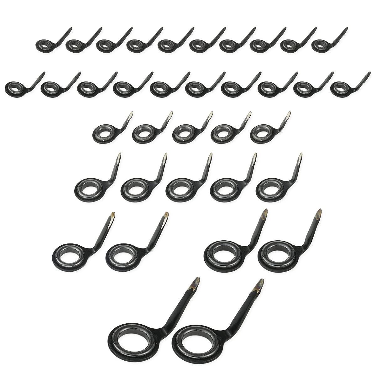 Rod guide single leg guide stainless steel fishing rod homemade replacement repair total 36 (3#, 4#, 5#, 6#, 7#, 8#, 10# points)
Rod guide single leg guide stainless steel fishing rod homemade replacement repair total 36 (3#, 4#, 5#, 6#, 7#, 8#, 10# points)