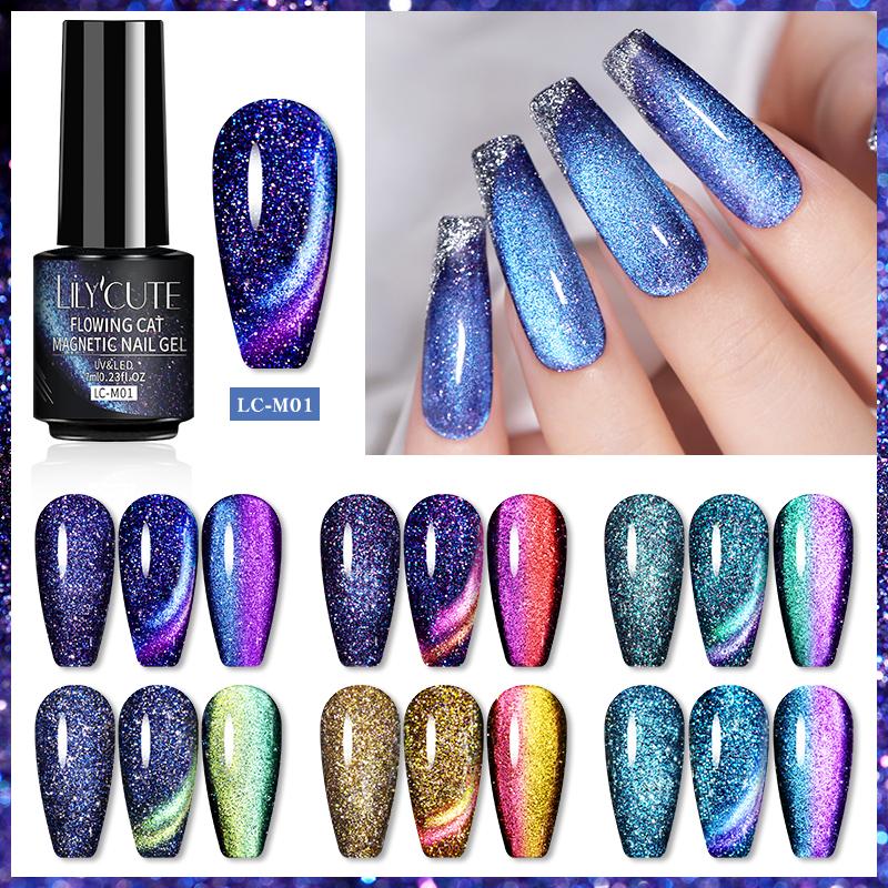 LILYCUTE 7ML 9D Flowing Cat Магнитный гель для ногтей Holo Sparkling Glitter Лак для ногтей Nail Art Vernis Полуперманентный УФ-гель
LILYCUTE 7ML 9D Flowing Cat Магнитный гель для ногтей Holo Sparkling Glitter Лак для ногтей Nail Art Vernis Полуперманентный УФ-гель
