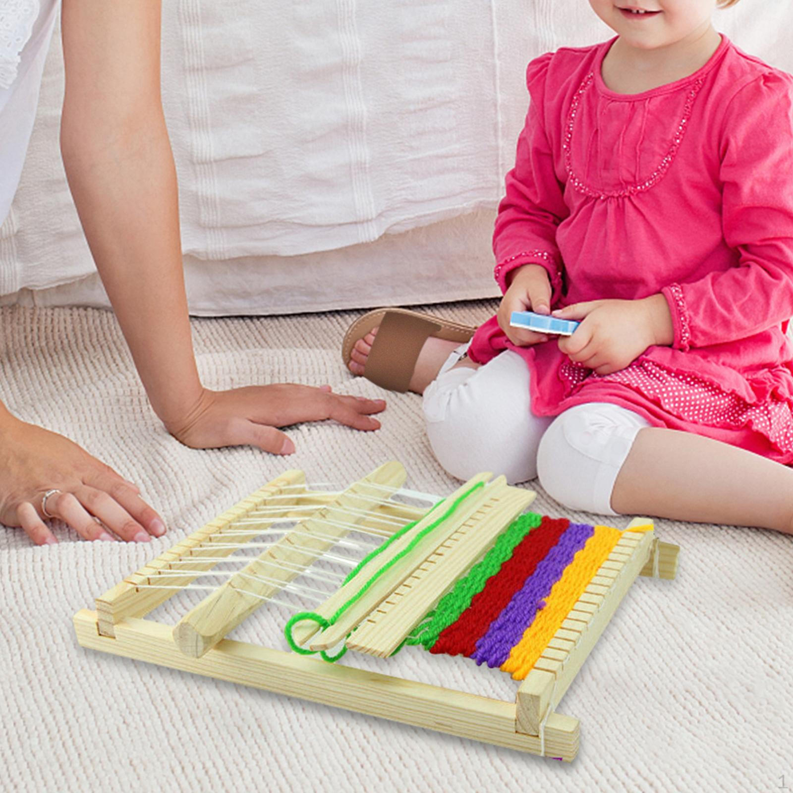 Набор ремесленных деревянных ткацких рамок для творческих проектов Weave Loom w 2 Yarns 
Набор ремесленных деревянных ткацких рамок для творческих проектов Weave Loom w 2 Yarns