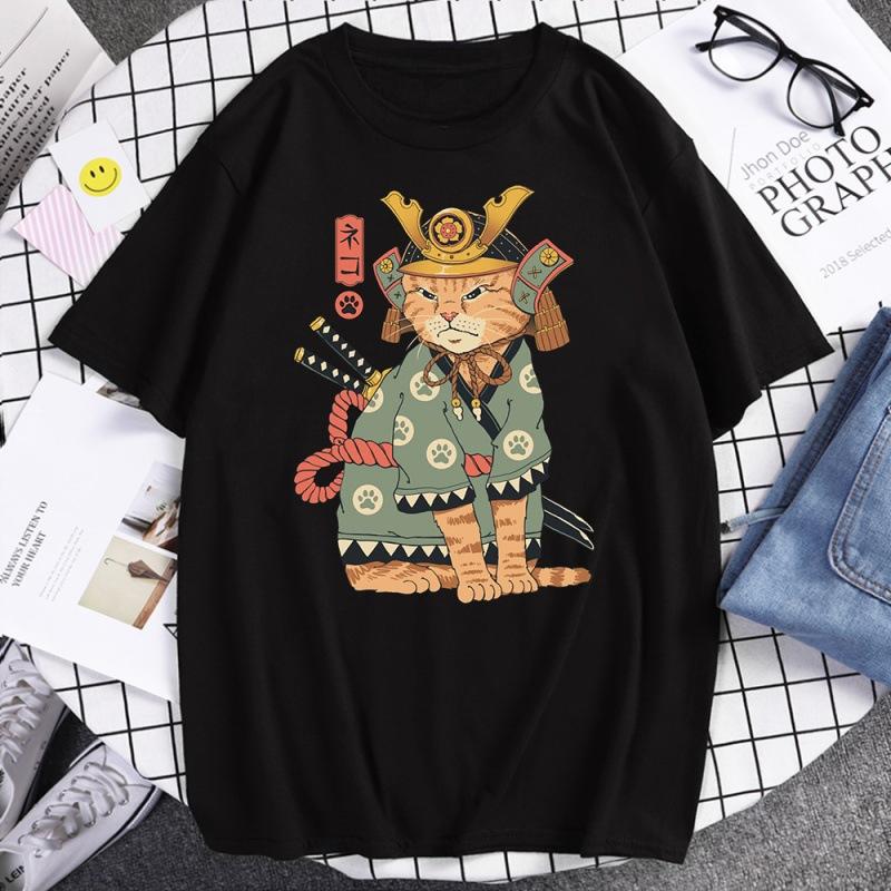 Japanese Harajuku Samurai Sword Cat TShirt Unisex Women Casual Tee Clothes Cotton Summer Tops Breathable Oversized TShirts Couple 4XL
Japanese Harajuku Samurai Sword Cat TShirt Unisex Women Casual Tee Clothes Cotton Summer Tops Breathable Oversized TShirts Couple 4XL