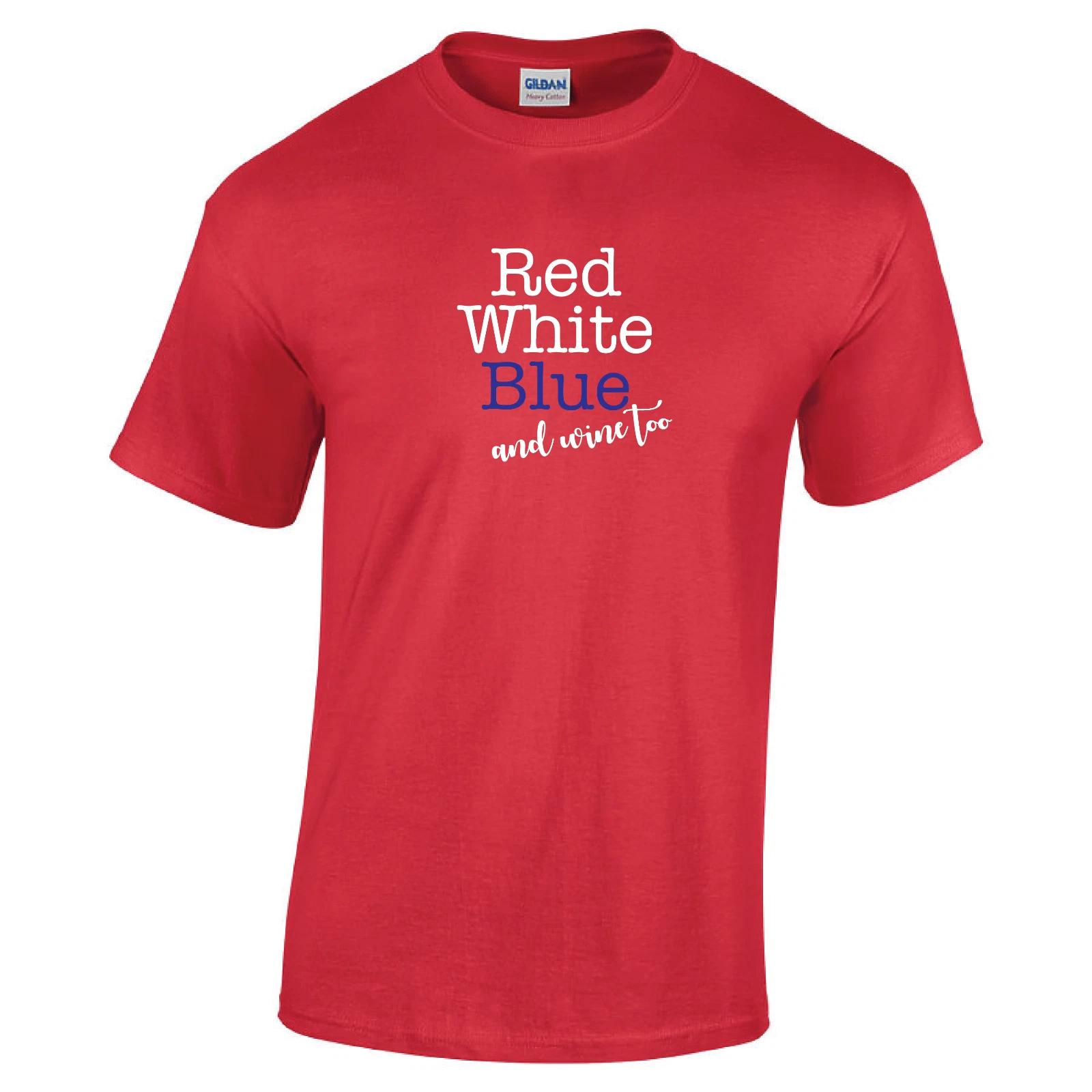 Red White Blue Wine Too 4th of July American Funny Mens Hashtag Cotton T-Shirt 4XL
Red White Blue Wine Too 4th of July American Funny Mens Hashtag Cotton T-Shirt 4XL
