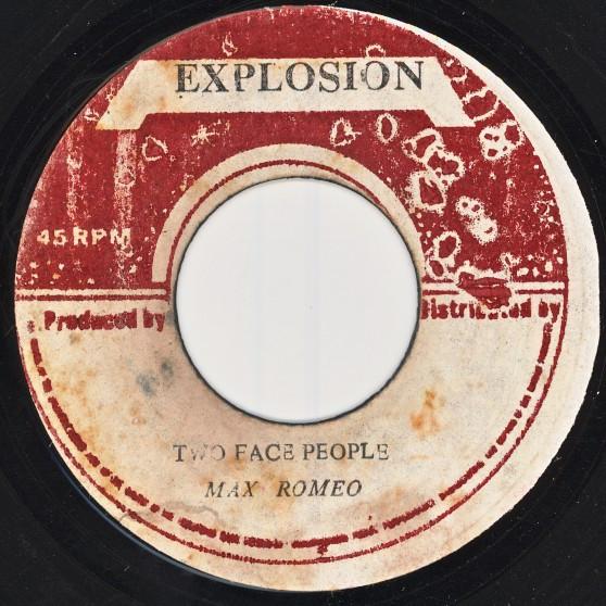 7inch Record MAX ROMEO IROY Two Face People Rose Of Sherron NONE Explosion 1973 Jamaica Reggae Ska Dub Used
7inch Record MAX ROMEO IROY Two Face People Rose Of Sherron NONE Explosion 1973 Jamaica Reggae Ska Dub Used