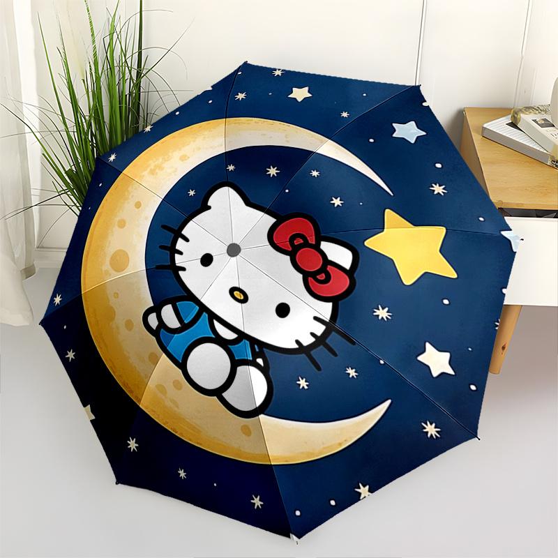 Hello Kitty Automatic Opening and Closing Parasol Compact Travel umbrella with 8 Ribs for Women and Men Ideal Birthday/Christmas Gift, Outdo
Hello Kitty Automatic Opening and Closing Parasol Compact Travel umbrella with 8 Ribs for Women and Men Ideal Birthday/Christmas Gift, Outdo