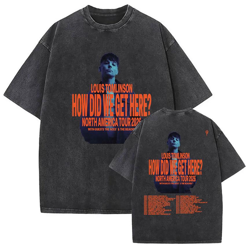 Louis Tomlinson How Did I Get Here Tour Vintage Washed T Shirt Mens ONeck Fashion Cotton Short Sleeve Tshirt Streetwear S
Louis Tomlinson How Did I Get Here Tour Vintage Washed T Shirt Mens ONeck Fashion Cotton Short Sleeve Tshirt Streetwear S