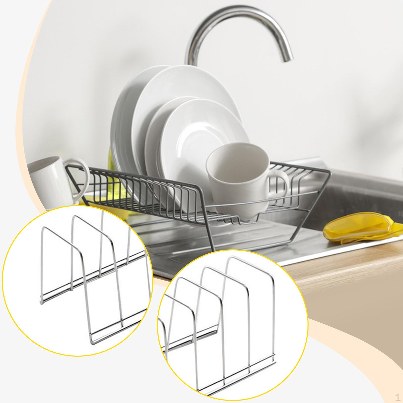 4 Подставки для посуды большой вместимости для столовой посуды, ребер, хлеба, шкафов и столешниц кафе. Silver Plate Rack
4 Подставки для посуды большой вместимости для столовой посуды, ребер, хлеба, шкафов и столешниц кафе. Silver Plate Rack