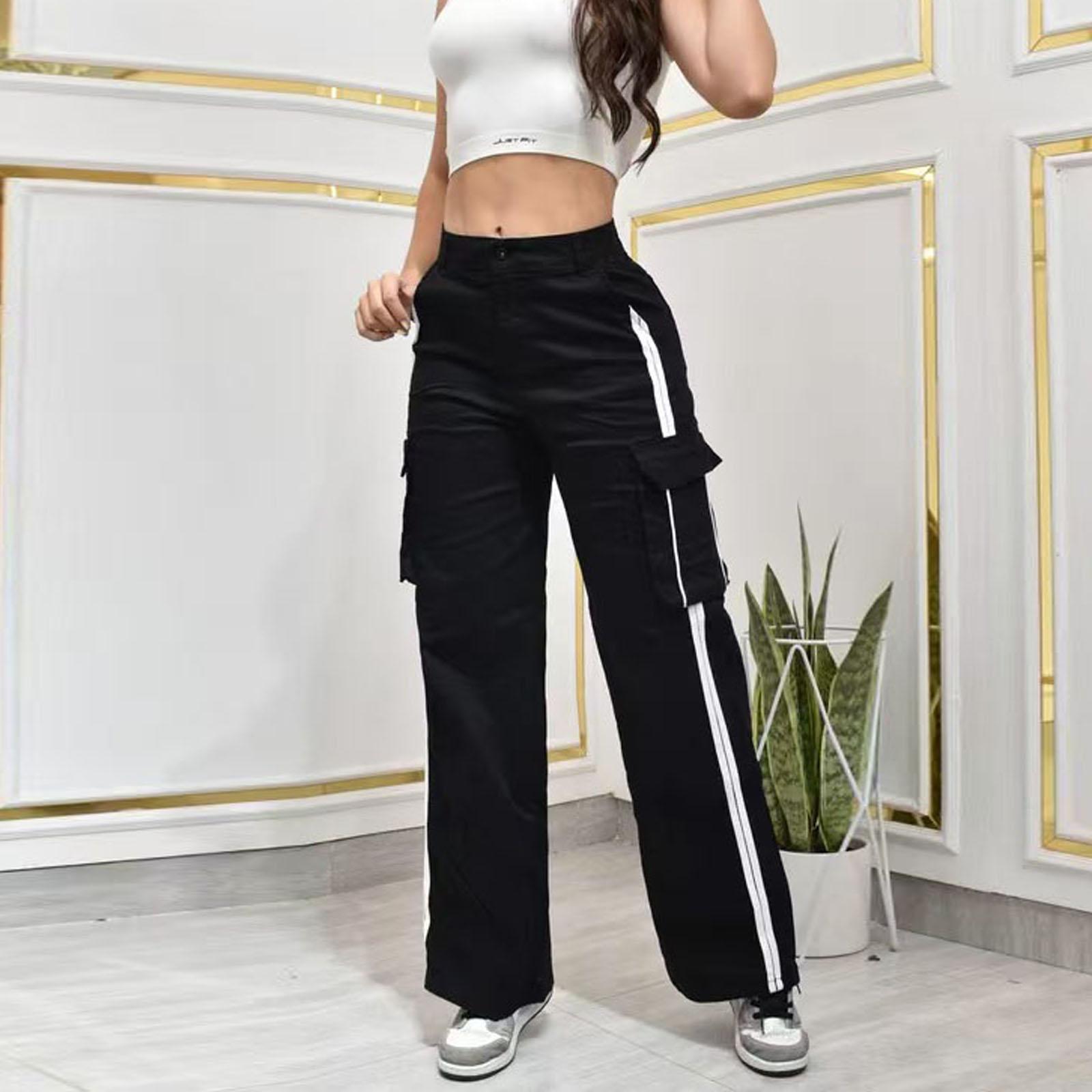 Womens Wide Leg Cropepd Pants Casual Elastic Drawstring Waisted Pants With Pockets S чорний
Womens Wide Leg Cropepd Pants Casual Elastic Drawstring Waisted Pants With Pockets S чорний