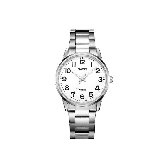 Casio Ins Style Fashion Business Casual Classic Pointer Waterproof Quartz Movement Stainless Steel Strap 40Mm Watch White Dial MTP-1303D-7B Silver Watch Case
Casio Ins Style Fashion Business Casual Classic Pointer Waterproof Quartz Movement Stainless Steel Strap 40Mm Watch White Dial MTP-1303D-7B Silver Watch Case