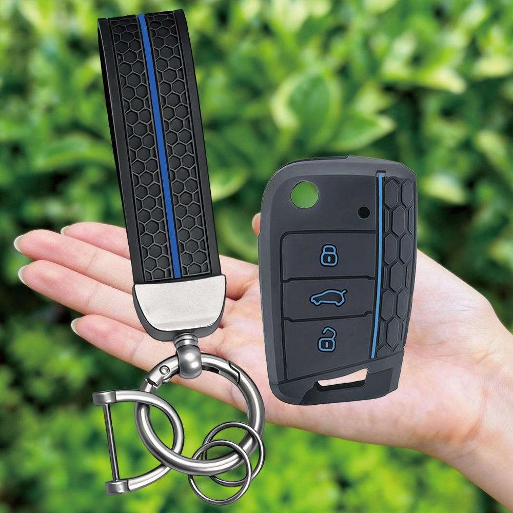 New Silicone Car Key Case Cover for Volkswagen VW Golf 7 MK7 Tiguan Mk2 for Skoda Octavia 3 A7 Kodiaq 2017-2025 SEAT Keychain
New Silicone Car Key Case Cover for Volkswagen VW Golf 7 MK7 Tiguan Mk2 for Skoda Octavia 3 A7 Kodiaq 2017-2025 SEAT Keychain