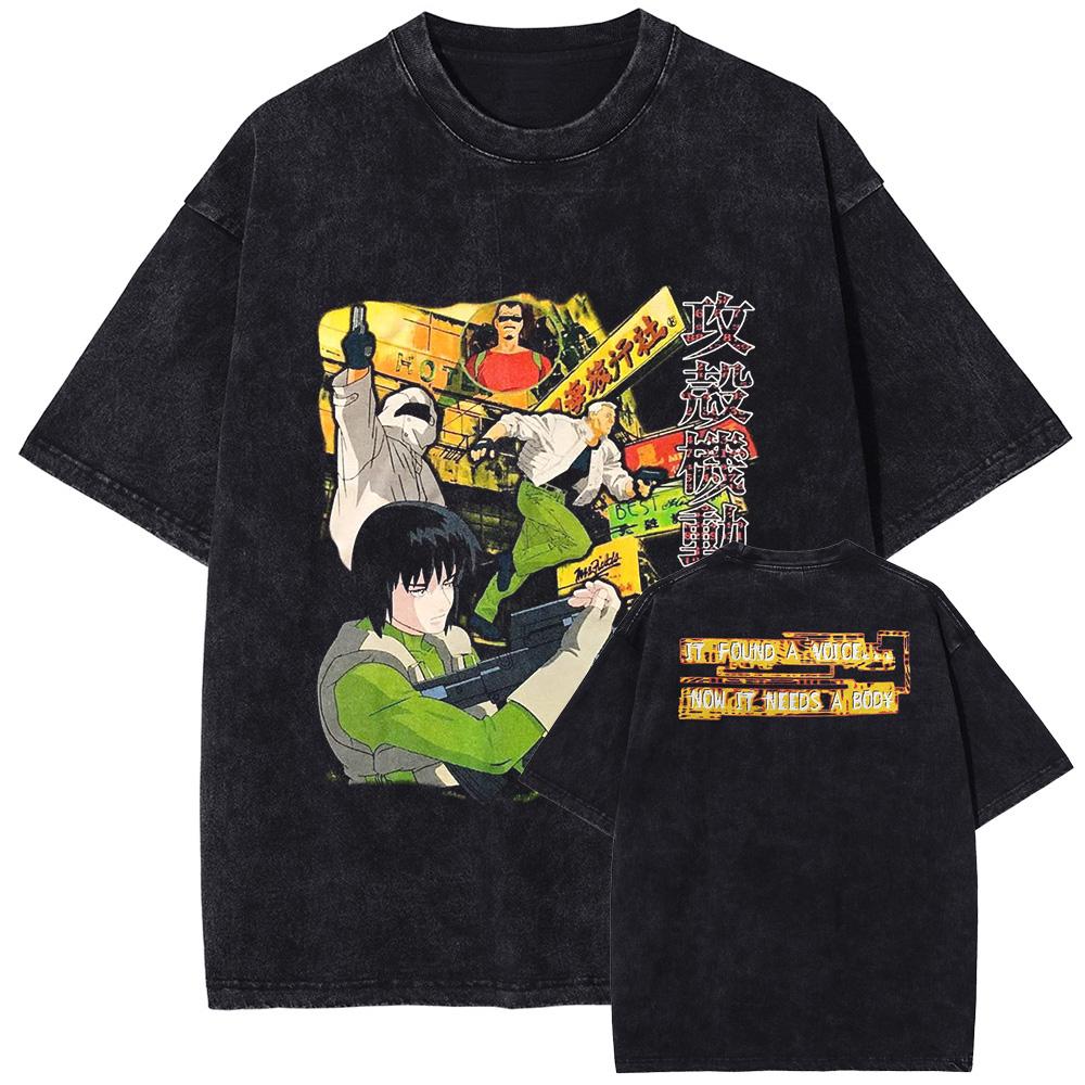 Ghost In The Shell Manga Graphic Tshirt For Men Women Clothing Vintage Washed Oversized T Shirt Cotton Summer Short Sleeve Tees S
Ghost In The Shell Manga Graphic Tshirt For Men Women Clothing Vintage Washed Oversized T Shirt Cotton Summer Short Sleeve Tees S