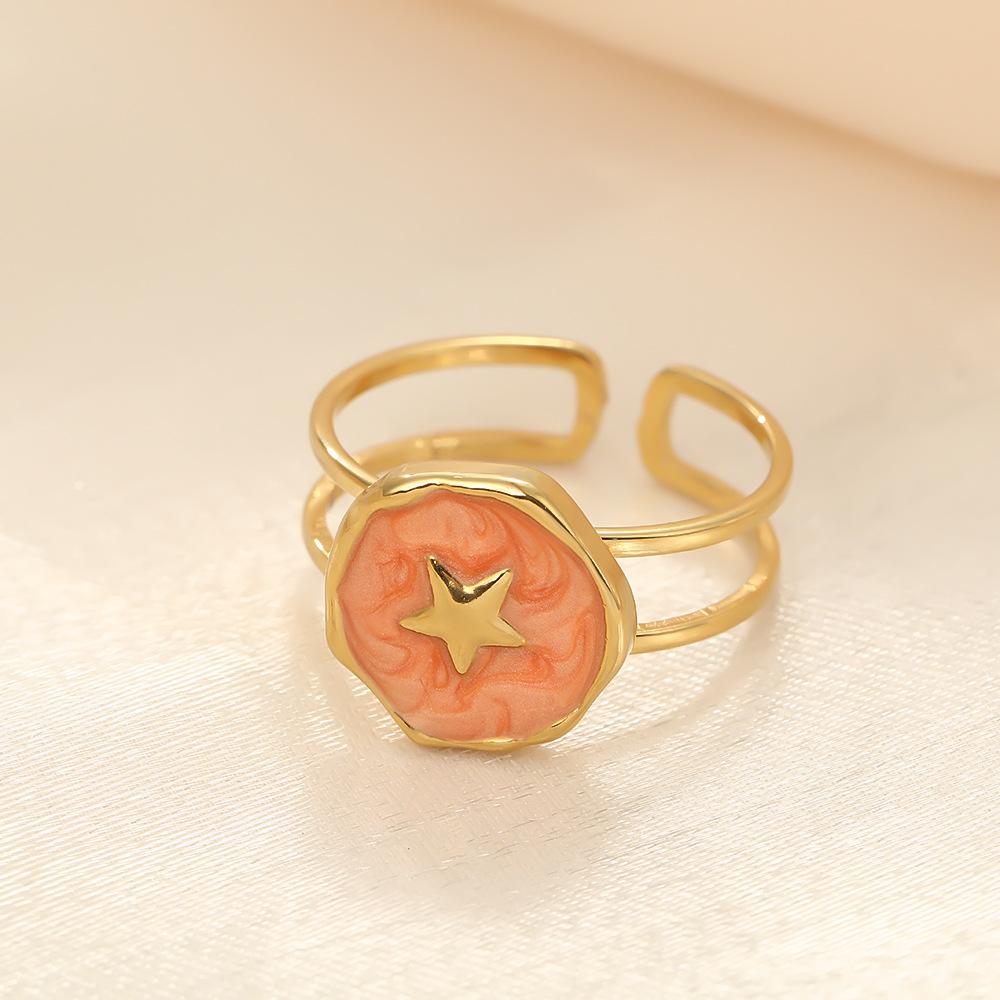Colorful Enamel Moon Star Round Ring Stainless Steel Gold Color Women Trendy Open Rings Waterproof Zircon Friend Gift Wholesale resizable
Colorful Enamel Moon Star Round Ring Stainless Steel Gold Color Women Trendy Open Rings Waterproof Zircon Friend Gift Wholesale resizable
