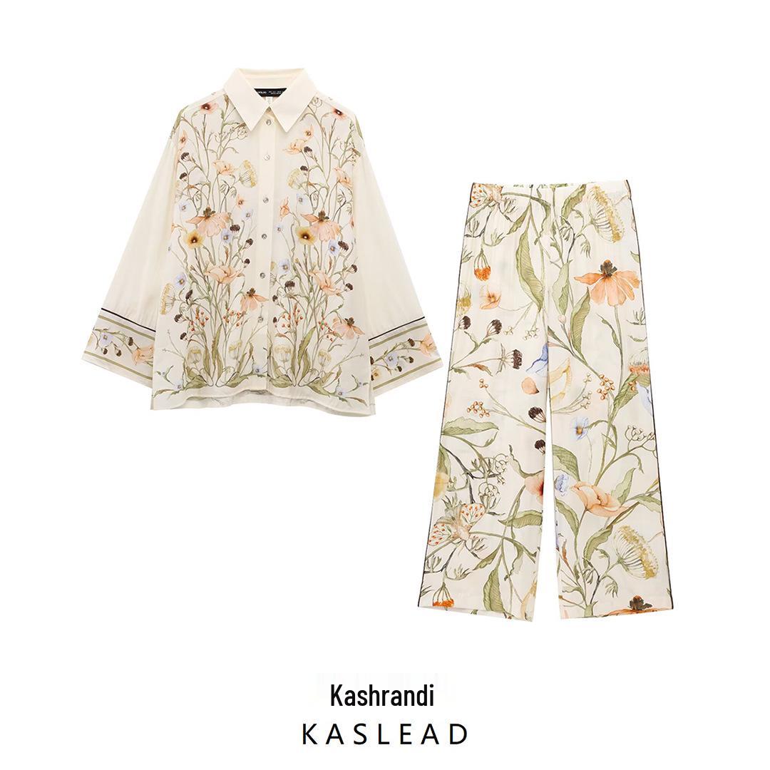 2025 Spring Women s Floral Long Sleeve Shirt & Pants Set - European & American Style Extra Small
2025 Spring Women s Floral Long Sleeve Shirt & Pants Set - European & American Style Extra Small