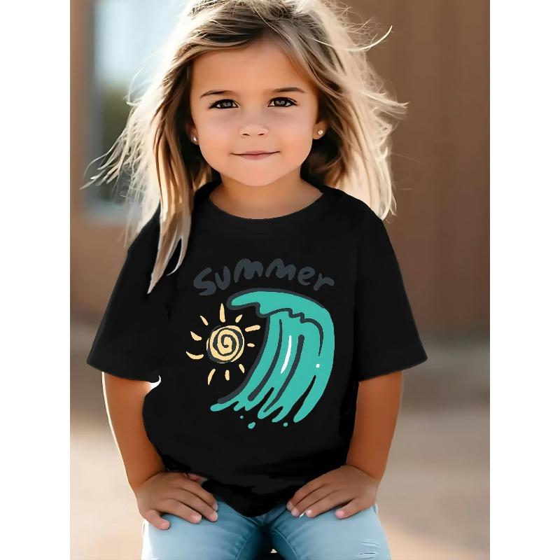 European sizes A Printed Design Featuring Summer Sun And Waves. This Short-Sleeve Crew Neck Tee Comes in Black And White 164cm чорний
European sizes A Printed Design Featuring Summer Sun And Waves. This Short-Sleeve Crew Neck Tee Comes in Black And White 164cm чорний