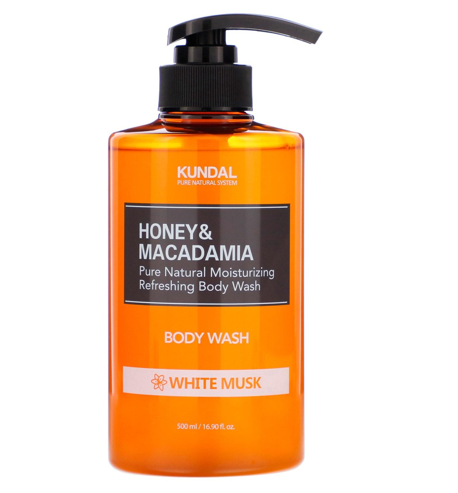 Поживний ароматичний гель для душу Honey & Macadamia Body White Musk Kundal 500 мл
Поживний ароматичний гель для душу Honey & Macadamia Body White Musk Kundal 500 мл