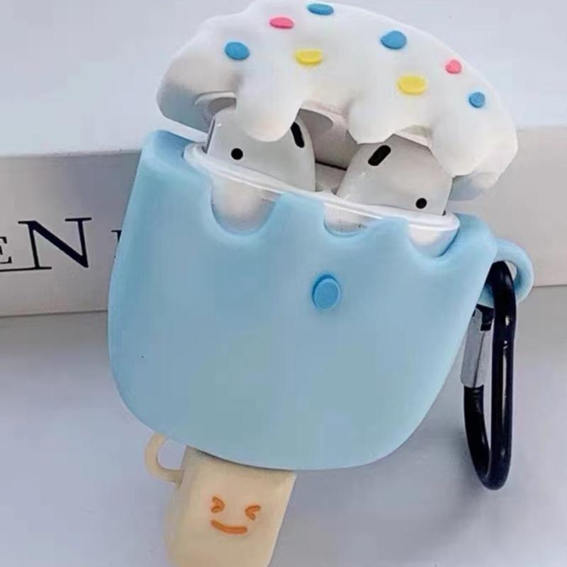 Silicone Cover for AirPods with Charging Case (2016)/(2019)/AirPods with Wireless Charging Case (2019) Ice Cream Design Earphone Protective Case
Silicone Cover for AirPods with Charging Case (2016)/(2019)/AirPods with Wireless Charging Case (2019) Ice Cream Design Earphone Protective Case