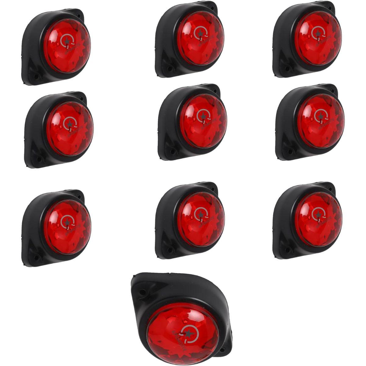 APSMOTIV 10PCS Red LED RED Side Marker Light Indicator Light 12V Rear for Truck Trailer RV Cab Boat Bus Marker Lights Enhanced Visibility and Safety. червоний
APSMOTIV 10PCS Red LED RED Side Marker Light Indicator Light 12V Rear for Truck Trailer RV Cab Boat Bus Marker Lights Enhanced Visibility and Safety. червоний