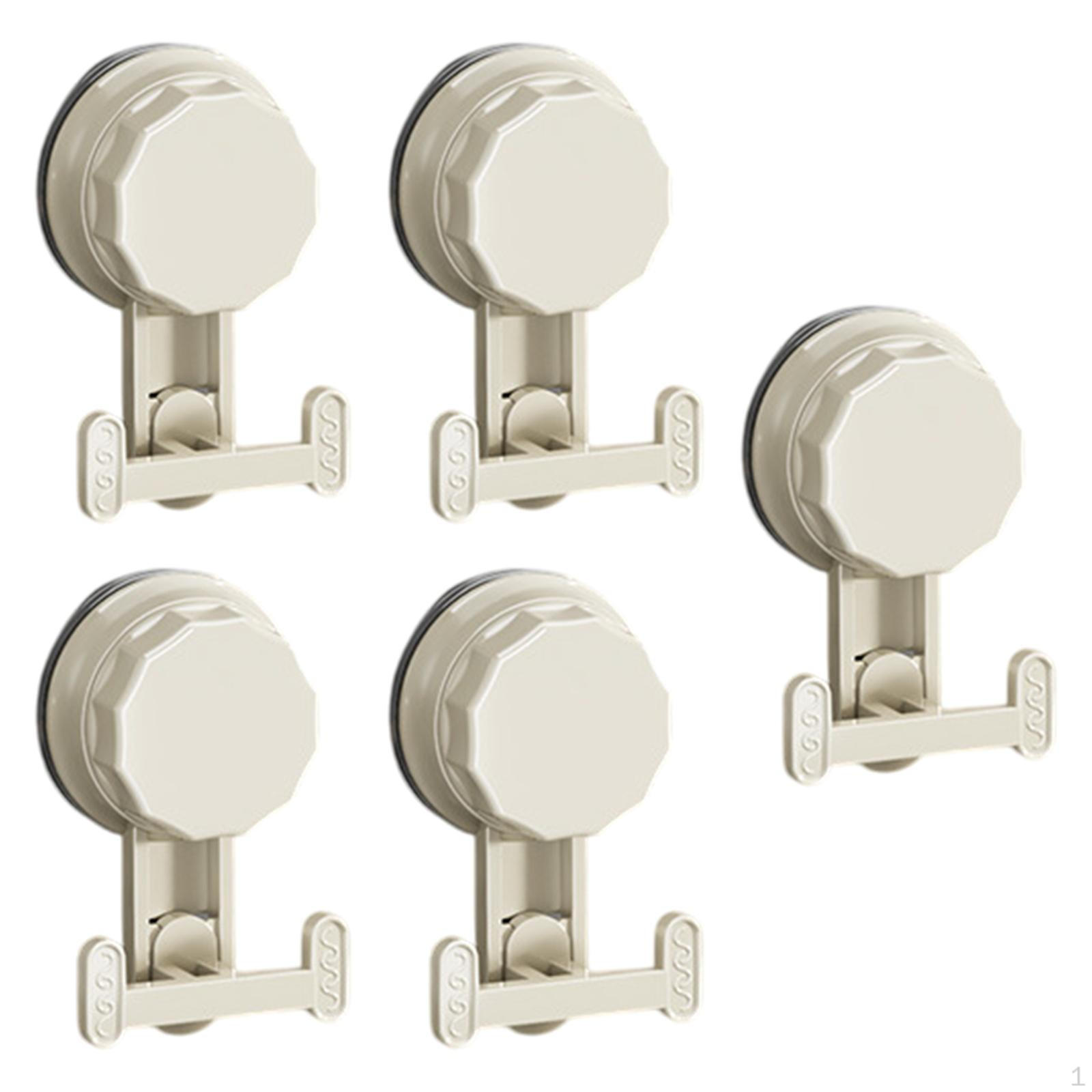 5 Pack Suction Cup Hooks for Home Kitchen Bathroom Key Bag Milky White
5 Pack Suction Cup Hooks for Home Kitchen Bathroom Key Bag Milky White