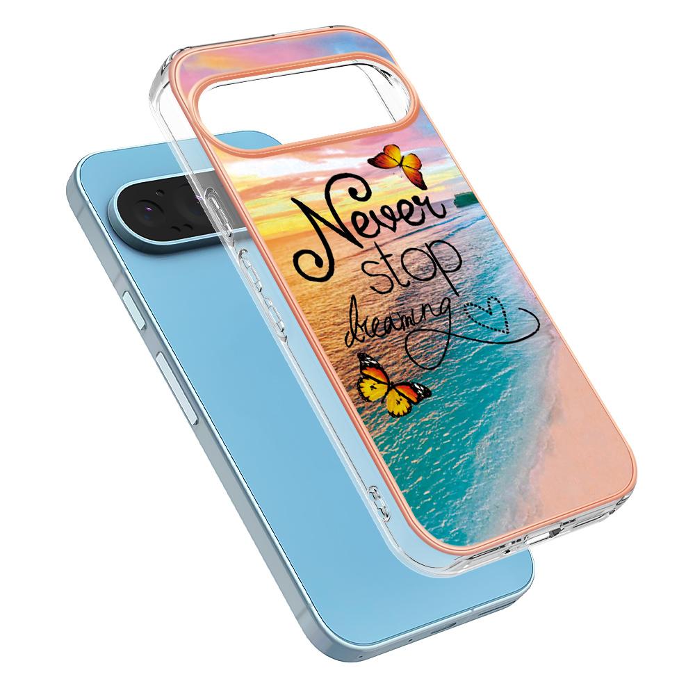 For Google Pixel 9/Pixel 9 Pro Case with IMD Marble Flower Pattern TPU Mobile Back Cover Purple Flower
For Google Pixel 9/Pixel 9 Pro Case with IMD Marble Flower Pattern TPU Mobile Back Cover Purple Flower