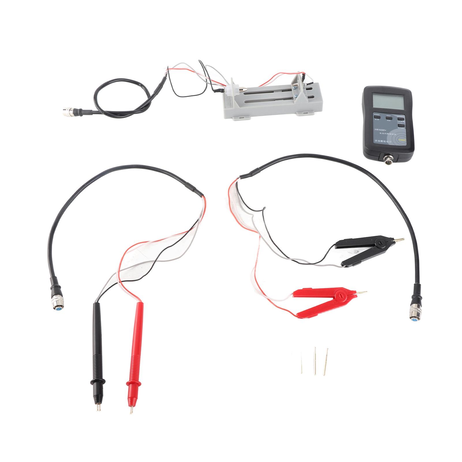 Battery Internal Resistance Tester Portable High Accuracy 4 Wire Battery Voltage Meter for Plumbic A
Battery Internal Resistance Tester Portable High Accuracy 4 Wire Battery Voltage Meter for Plumbic A
