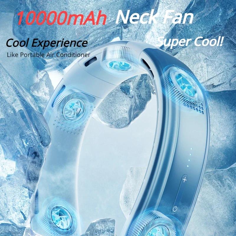Portable Neck Fan 10000mAh Rechargeable Fan Mini 3-Speeds Large Wind Outdoor Silent Electric Ventilador for Home Camping Outdoor
Portable Neck Fan 10000mAh Rechargeable Fan Mini 3-Speeds Large Wind Outdoor Silent Electric Ventilador for Home Camping Outdoor