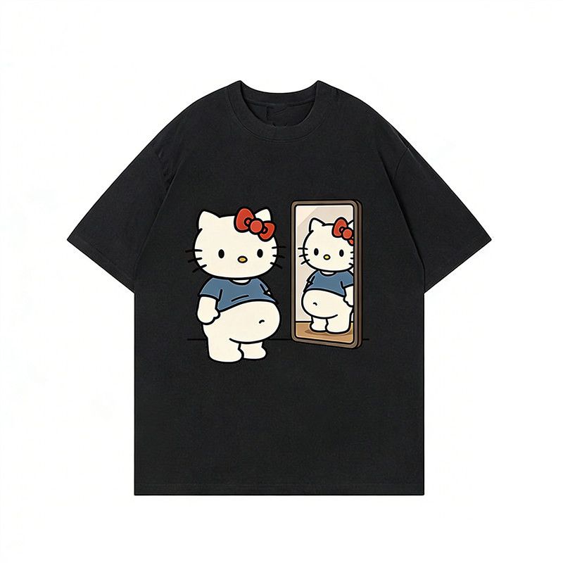 Black KT Cat Cartoon ShortSleeved Womens 2026 New Summer Wear Bestseller TShirt for Job Hunting Season S
Black KT Cat Cartoon ShortSleeved Womens 2026 New Summer Wear Bestseller TShirt for Job Hunting Season S