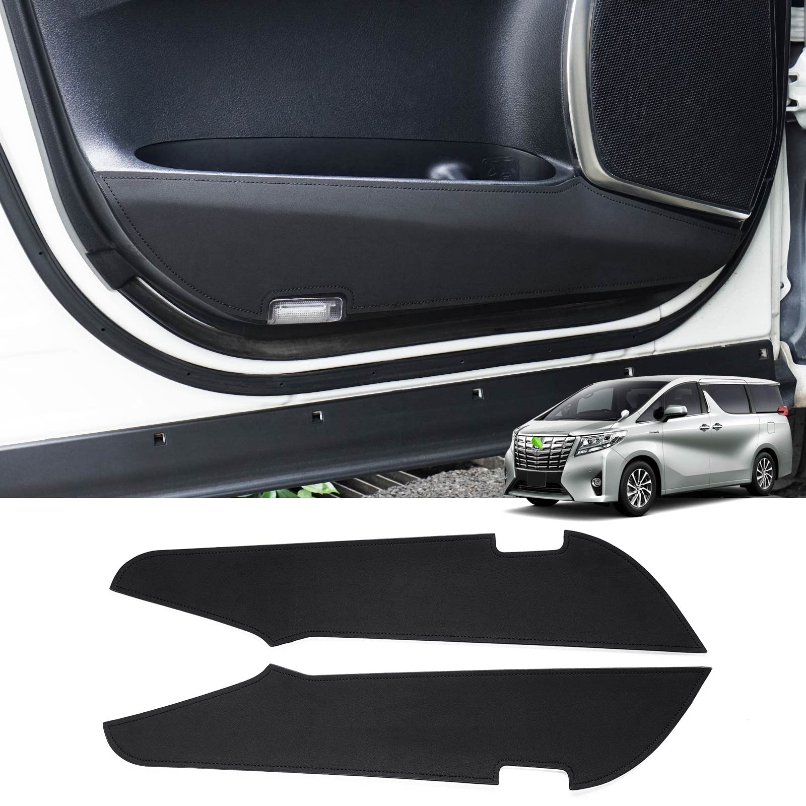 GIMUYA Door Kick Guards for Toyota Alphard Early and Late Vellfire Door Scratch and Stain Interior Custom Car PU Set of 2 (30 Series), Models, (30 чёрный
GIMUYA Door Kick Guards for Toyota Alphard Early and Late Vellfire Door Scratch and Stain Interior Custom Car PU Set of 2 (30 Series), Models, (30 чёрный