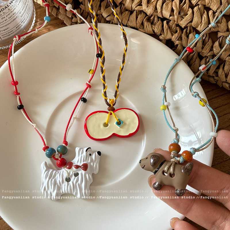 Cartoon cute puppy beaded pendant necklace female color long style versatile accessories suitable for summer wear
Cartoon cute puppy beaded pendant necklace female color long style versatile accessories suitable for summer wear