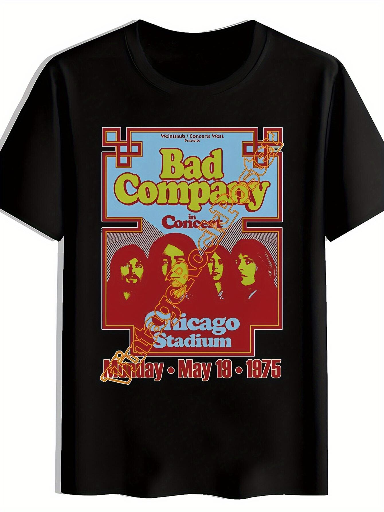 Vintage Rock Band Graphic T-shirt - Heavy Metal Concert Tee with Retro BAD COMPANY TOUR Design L
Vintage Rock Band Graphic T-shirt - Heavy Metal Concert Tee with Retro BAD COMPANY TOUR Design L