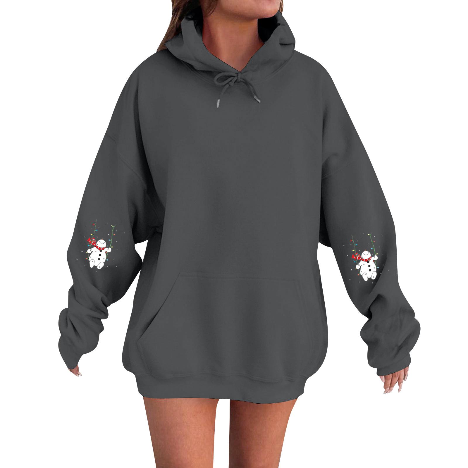 Женский модный, расслабленный и удобный свитер с круглым вырезом и капюшоном, с длинными рукавами и рождественским принтом, теплый свитер L
Женский модный, расслабленный и удобный свитер с круглым вырезом и капюшоном, с длинными рукавами и рождественским принтом, теплый свитер L