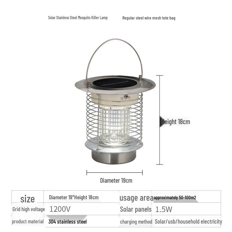 Portable Solar Outdoor Mosquito Zapper
Portable Solar Outdoor Mosquito Zapper