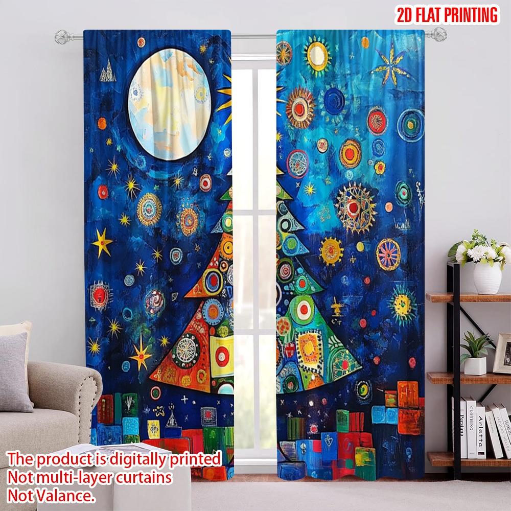 2pcs 2D flat printing Merry Christmas Party Curtains Christmas tree stars and snowflakes Fabric Without Electricity Holiday 100*130 Rod Pocket 1pcs
2pcs 2D flat printing Merry Christmas Party Curtains Christmas tree stars and snowflakes Fabric Without Electricity Holiday 100*130 Rod Pocket 1pcs