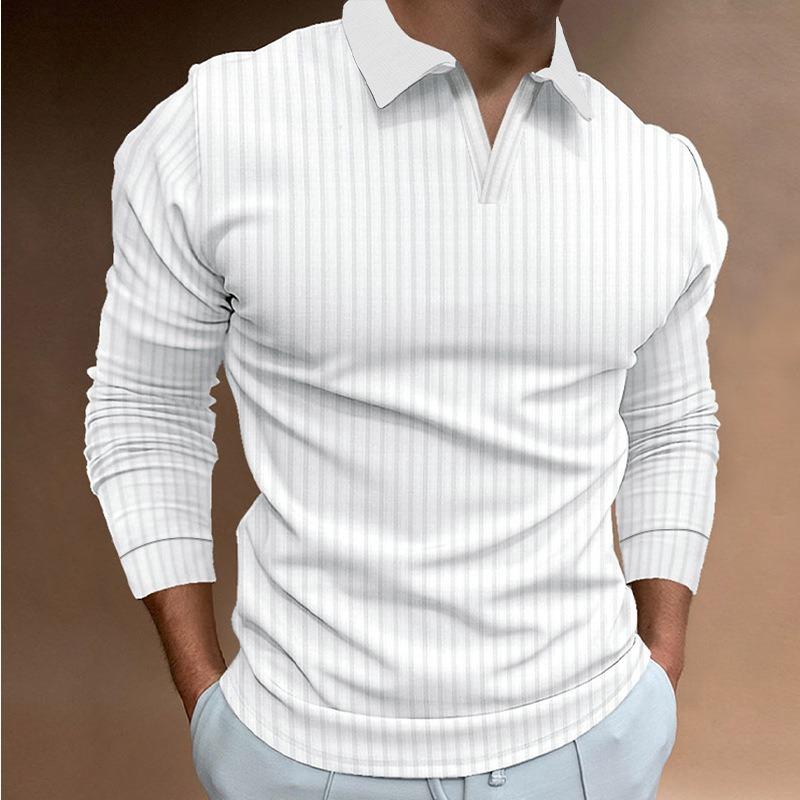 Autumn Men Lapel Stretch Vertical Strip Long Sleeve Sports Fitness Casual Top S белый
Autumn Men Lapel Stretch Vertical Strip Long Sleeve Sports Fitness Casual Top S белый