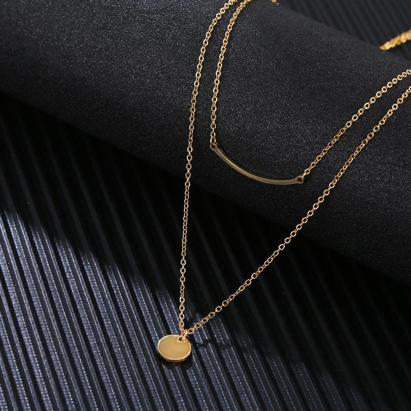 18K Gold-Plated Stainless Steel Double Layer Clavicle Necklace - Waterproof, Non-Fading Jewelry for Women
18K Gold-Plated Stainless Steel Double Layer Clavicle Necklace - Waterproof, Non-Fading Jewelry for Women