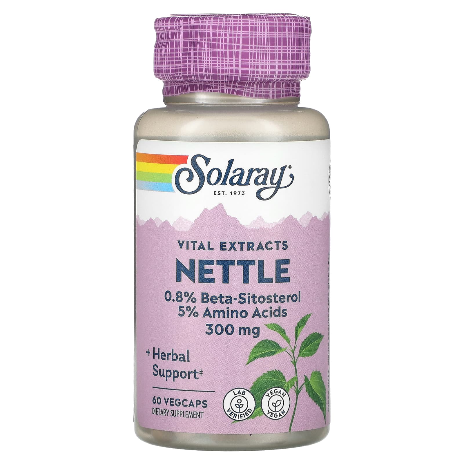 Nettle Root Extract, 300 Mg, 60 Veggie Caps
Nettle Root Extract, 300 Mg, 60 Veggie Caps