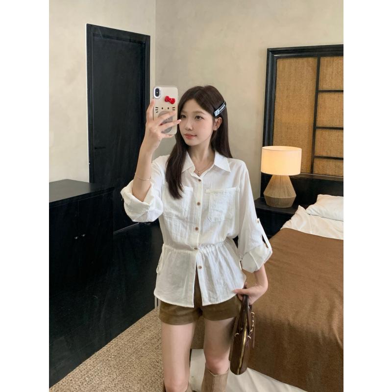 Korean Style Plus Size Long-Sleeve Shirt with Drawstring & Slim-Fit Design Large 2XL синій
Korean Style Plus Size Long-Sleeve Shirt with Drawstring & Slim-Fit Design Large 2XL синій