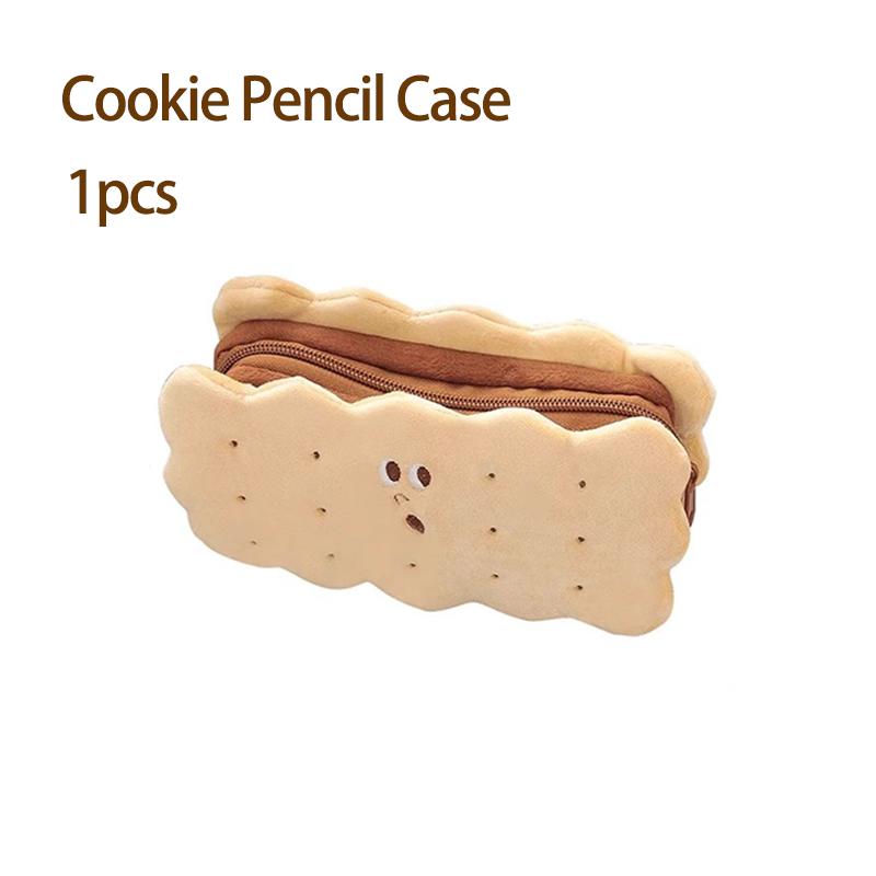 1pcs Cookie Pencil Case Bread Pencil Case Toast Pencil Case Unisex Stationery Large Capacity Portable Bag Cosmetic Pouch
1pcs Cookie Pencil Case Bread Pencil Case Toast Pencil Case Unisex Stationery Large Capacity Portable Bag Cosmetic Pouch