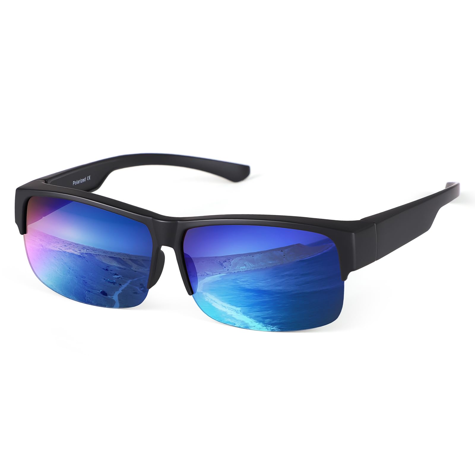 TINHAO Over-the-Eye Sunglasses, Polarized, UV400 Protection, Half Frame, Ultra Lightweight, for Driving, Fishing, Golf, Unisex, with Storage Case
TINHAO Over-the-Eye Sunglasses, Polarized, UV400 Protection, Half Frame, Ultra Lightweight, for Driving, Fishing, Golf, Unisex, with Storage Case