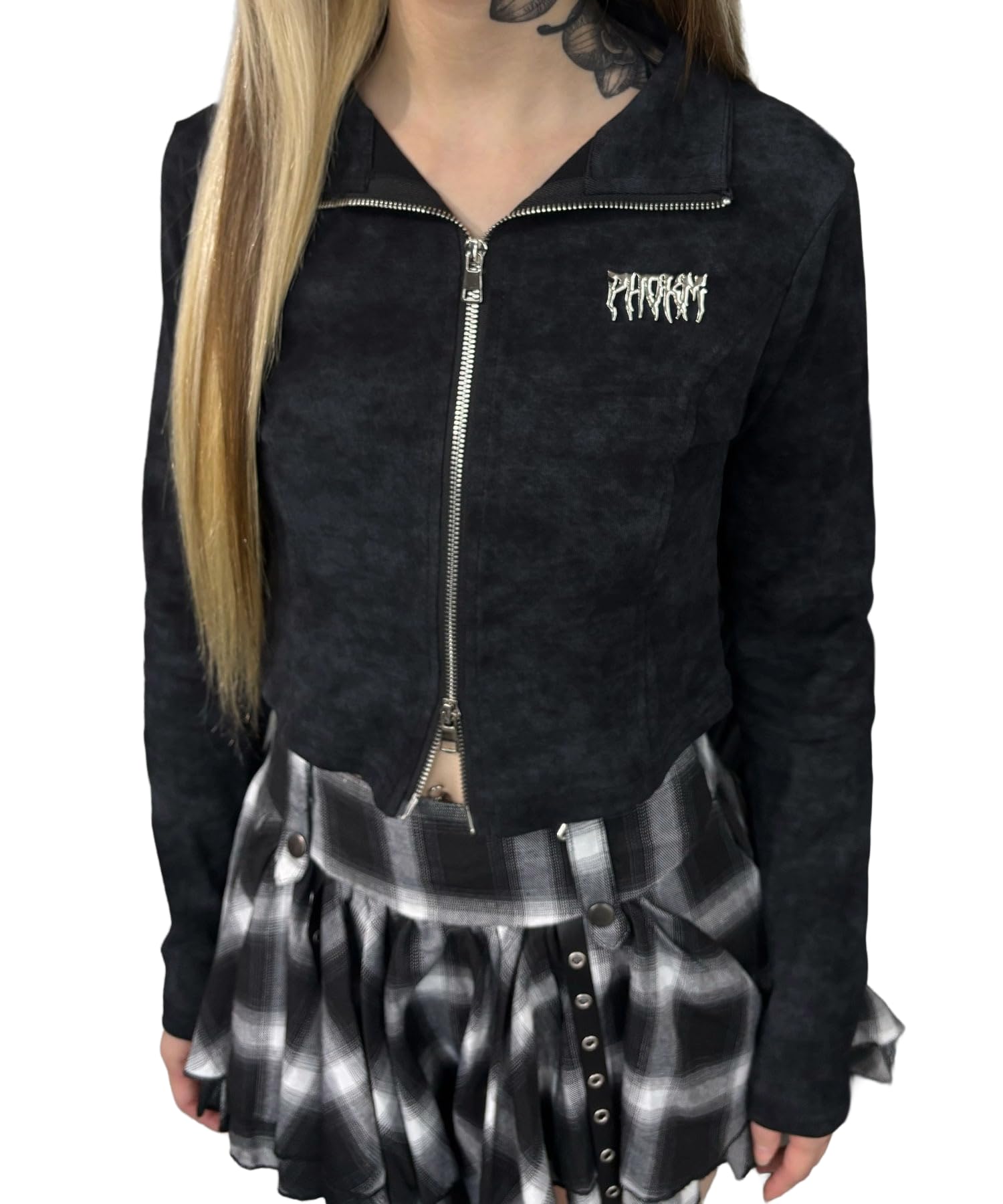 WEGO Figments Metal Badge Long Sleeve Black Zip-Up Top, Women s, чёрный
WEGO Figments Metal Badge Long Sleeve Black Zip-Up Top, Women s, чёрный