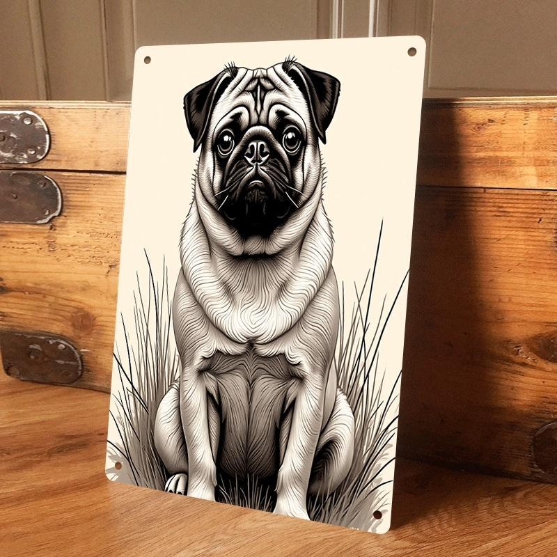 1 piece of cute pug tin plaque wall hanging, suitable for living room and entryway wall decoration, retro industrial style home (as the picture,20x30cm)
1 piece of cute pug tin plaque wall hanging, suitable for living room and entryway wall decoration, retro industrial style home (as the picture,20x30cm)