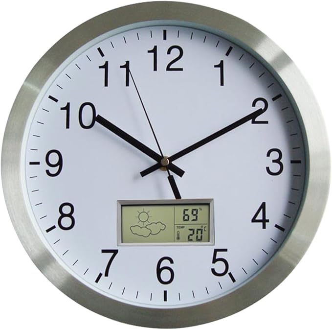 Wall Clock With Weather Station For Living Room Decoration Ultraquiet And No Ticking Wall Clock
Wall Clock With Weather Station For Living Room Decoration Ultraquiet And No Ticking Wall Clock