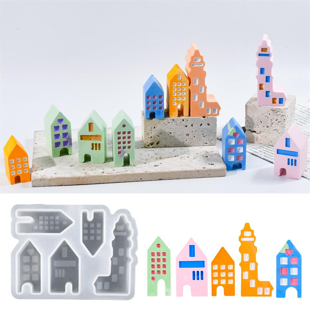 Gothic House Resin Plaster Silicone Molds DIY European Hollowed-out House Drops Glue Cement Making Mold Art Crafts Home Ornament
Gothic House Resin Plaster Silicone Molds DIY European Hollowed-out House Drops Glue Cement Making Mold Art Crafts Home Ornament